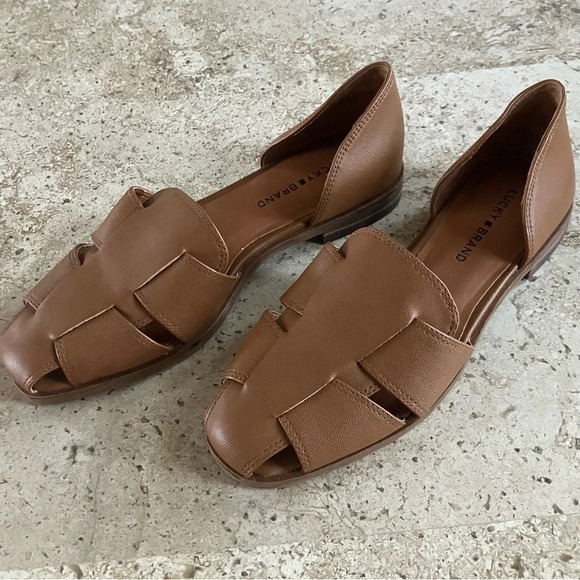 Lucky Brand Shoes - NWOB Lucky Brand Danuka Woven Tan Flat